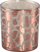 Miscellaneous Pmtd Hurricane Lamp Desiree Giraffe Print Pink 8 Cm