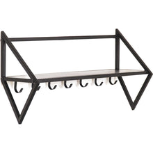 Overige Merken Housevitamin Wandkapstok Met 7 Haken 71.5X21.7X36 Cm Zwart/Metaal