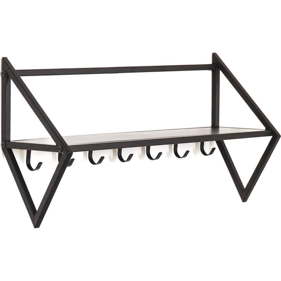 Overige Merken Housevitamin Wandkapstok Met 7 Haken 71.5X21.7X36 Cm Zwart/Metaal