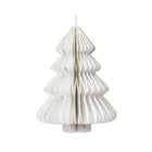 Papieren kerstboom 11,3x15 cm wit