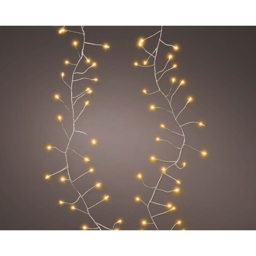 Overige Merken Led Snoer 100 Leds 120 Cm Warm Wit Licht Zilver