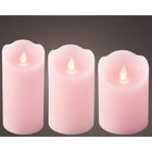 Other Brands LED Waving Candles 3 Pieces Pink