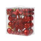 Kerstdecoratie set 67-delig rood