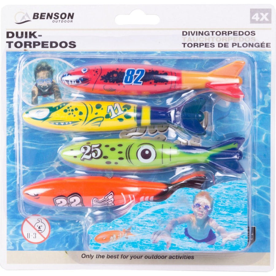 Benson Duikspeelgoed Torpedos 4 Stuks