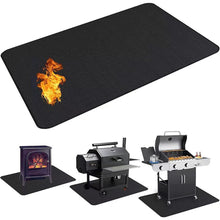 Ceruzo Hittebestendige Vloermat - 160X90 Cm - Voor Bbq - Buitenoven - Vuurschaal