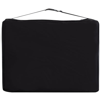 Massagetafel Inklapbaar 4 Zones Aluminium Zwart en roze