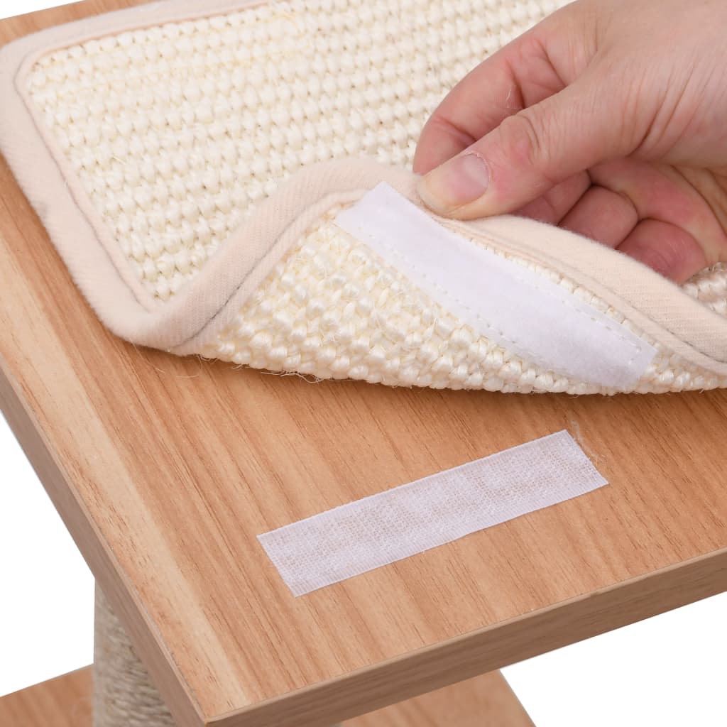 Kattenkrabpaal Met Sisal Krabmat 123 Cm Wit