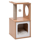 Kattenkrabpaal 60 cm sisal bruin wit