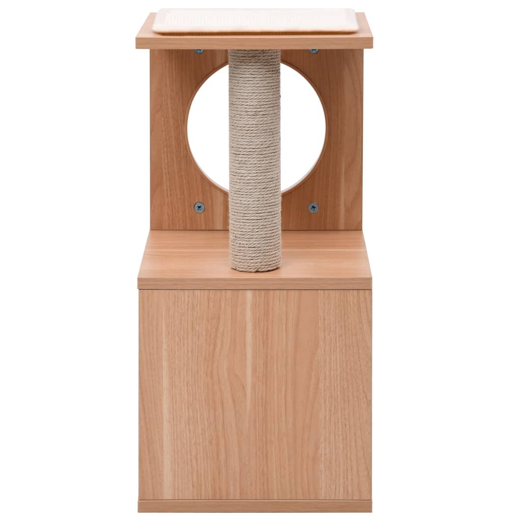 Kattenkrabpaal Met Sisal Krabmat 60 Cm Wit