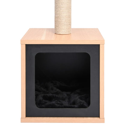 Kattenkrabpaal Met Sisal Krabmat 62 Cm Zwart