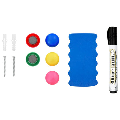 Whiteboard Magnetisch Staal Wit 60 x 40 cm