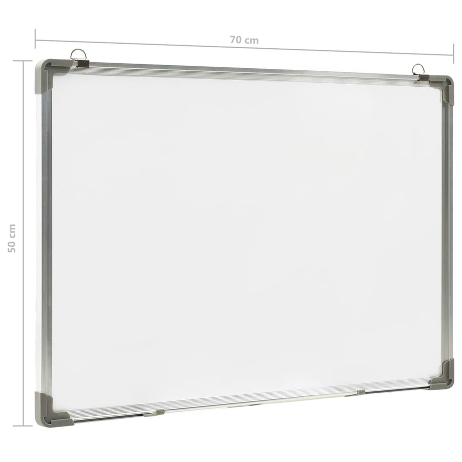 Whiteboard Magnetisch Staal Wit 70 x 50 cm