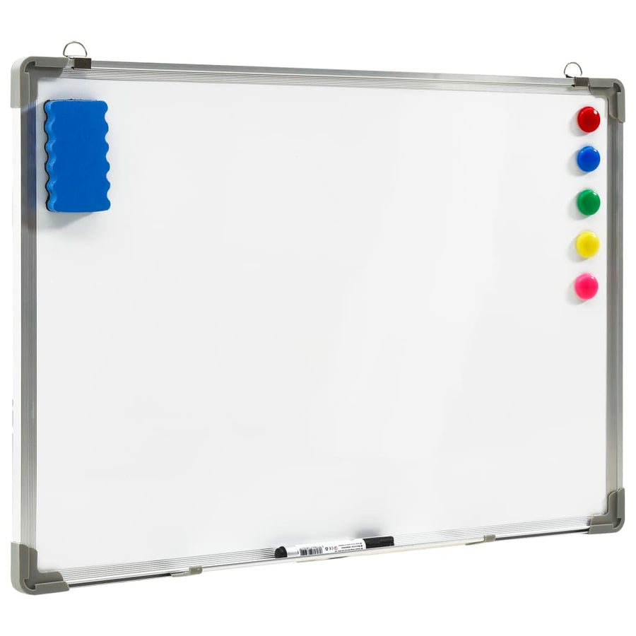 Whiteboard Magnetisch Staal Wit 90 x 60 cm