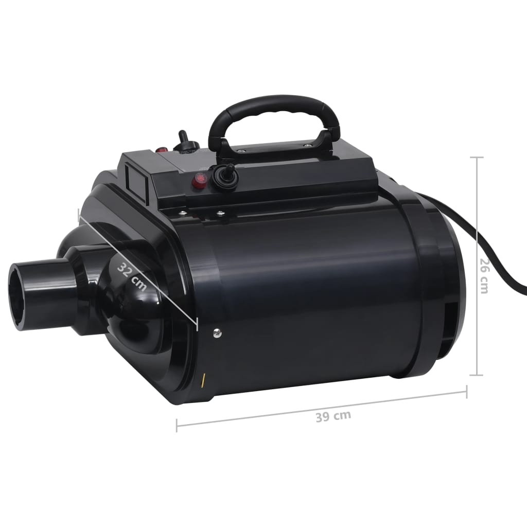 Huisdierenföhn Zwart Dubbele motor