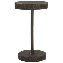 Tuintafel 60,5X06 Cm Poly Rattan 60.5 x 106 cm Bruin