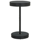 Garden Table 60.5x106 cm Poly Rattan Black