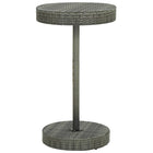 Tuintafel 106x60,5 cm poly rattan grijs