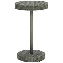 Tuintafel 60,5X06 Cm Poly Rattan 60.5 x 106 cm Grijs