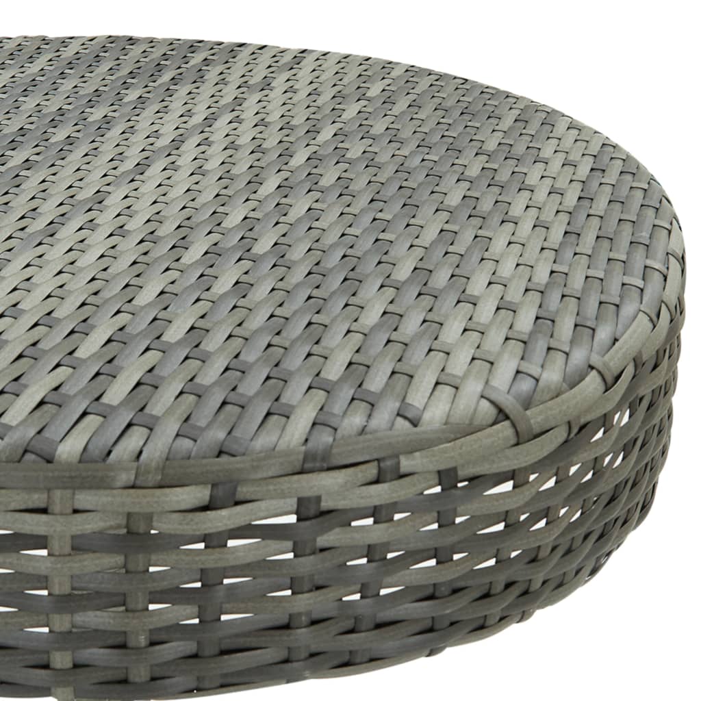 Tuintafel 60,5X06 Cm Poly Rattan 60.5 x 106 cm Grijs
