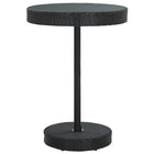 Tuintafel 106x75.5 cm poly rattan zwart