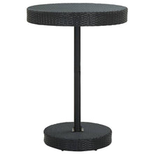 Tuintafel 75,5X06 Cm Poly Rattan 75.5 x 106 cm Zwart
