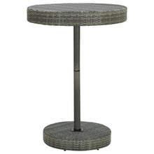 Tuintafel 75,5X06 Cm Poly Rattan 75.5 x 106 cm Grijs