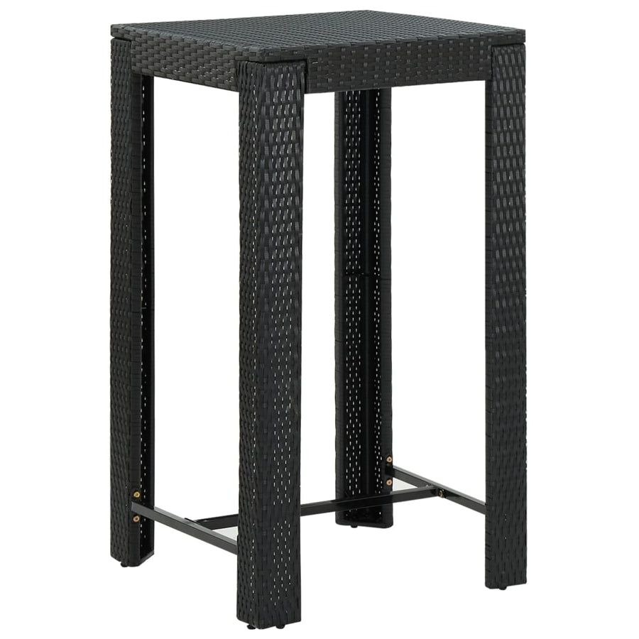 Tuinbartafel 60,5X60,5X110,5 Cm Poly Rattan 60.5 x 60.5 x 110.5 cm