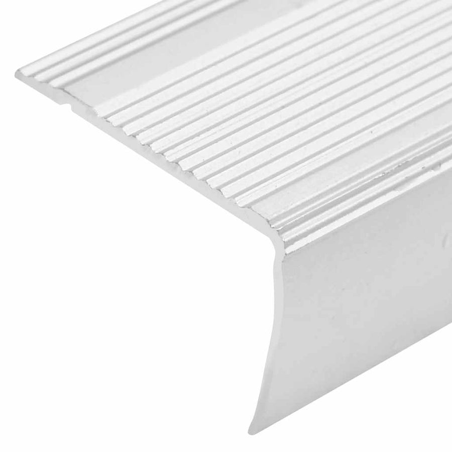 Trapneuzen L-vormig 15 st 90 cm aluminium zilverkleurig