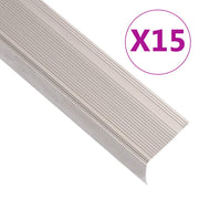 Trapneuzen 15 st 90 cm aluminium champagnekleurig
