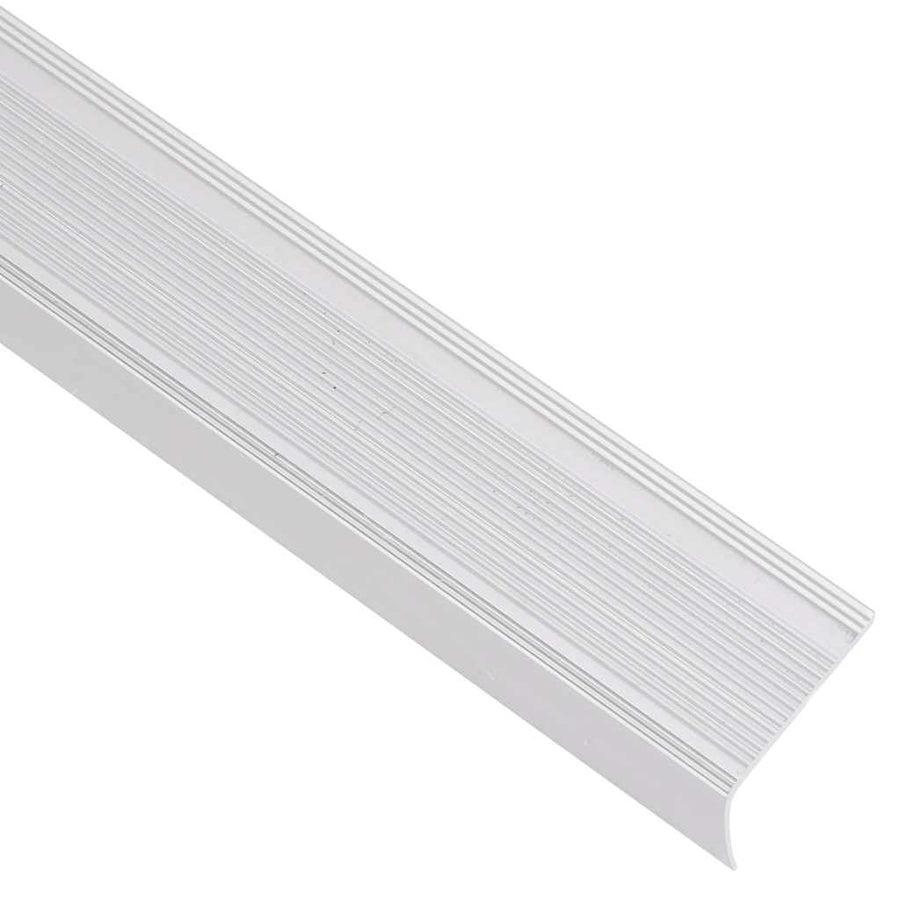 Trapneuzen L-vormig 5 st 100 cm aluminium zilverkleurig