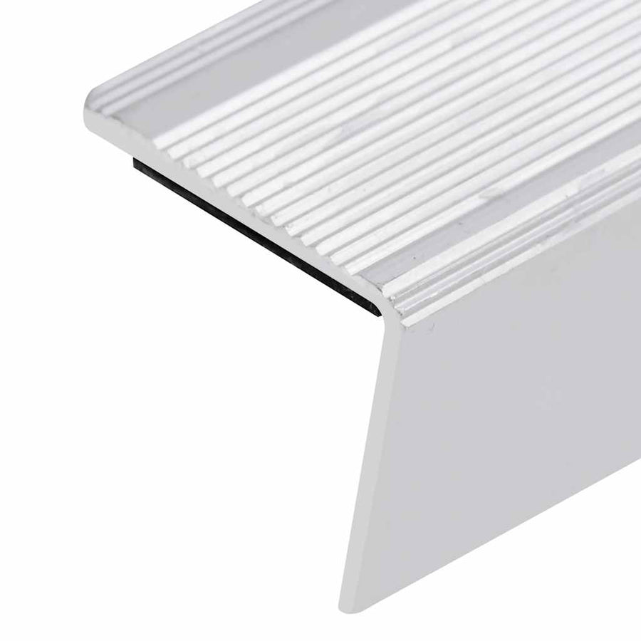 Trapneuzen L-vormig 5 st 100 cm aluminium zilverkleurig