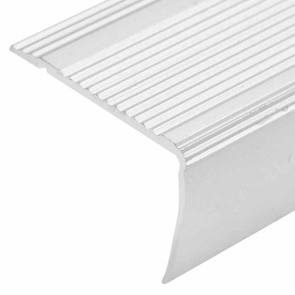 Trapneuzen L-vormig 15 st 100 cm aluminium zilverkleurig