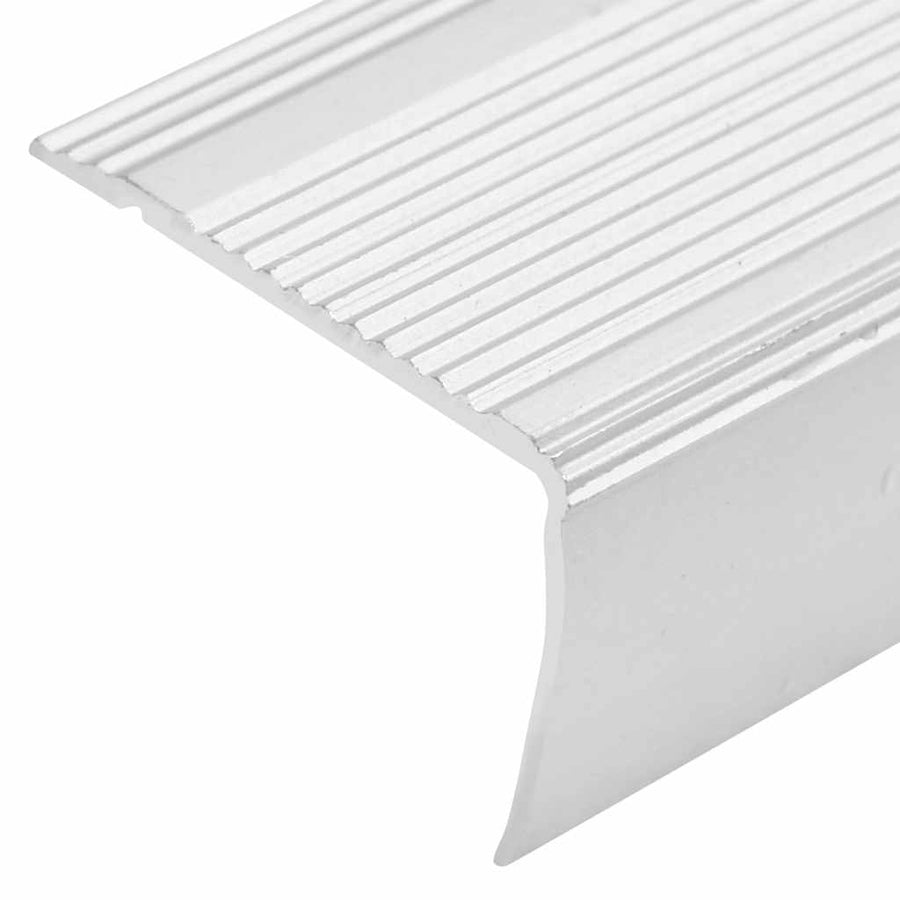 Trapneuzen L-vormig 15 st 100 cm aluminium zilverkleurig