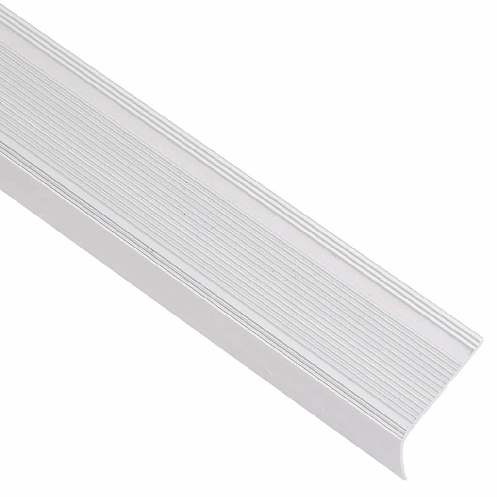 Trapneuzen L-vormig 15 st 100 cm aluminium zilverkleurig