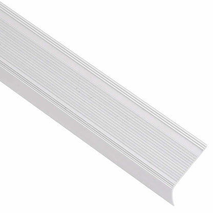 Trapneuzen L-vormig 15 st 100 cm aluminium zilverkleurig