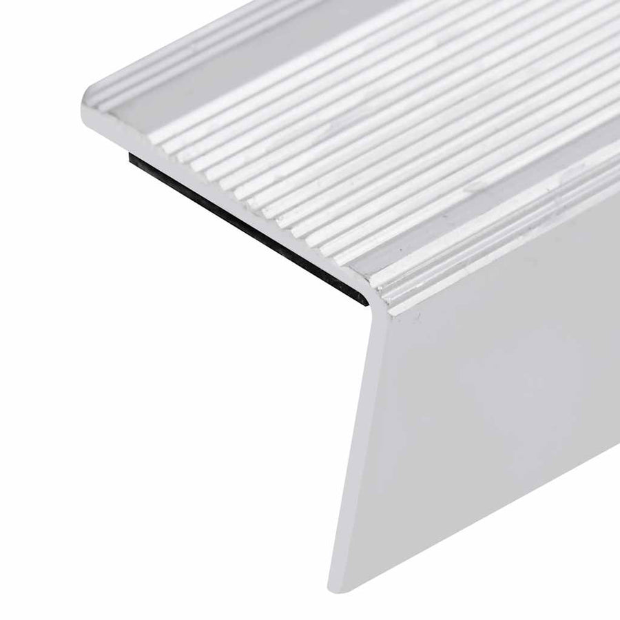 Trapneuzen L-vormig 15 st 100 cm aluminium zilverkleurig