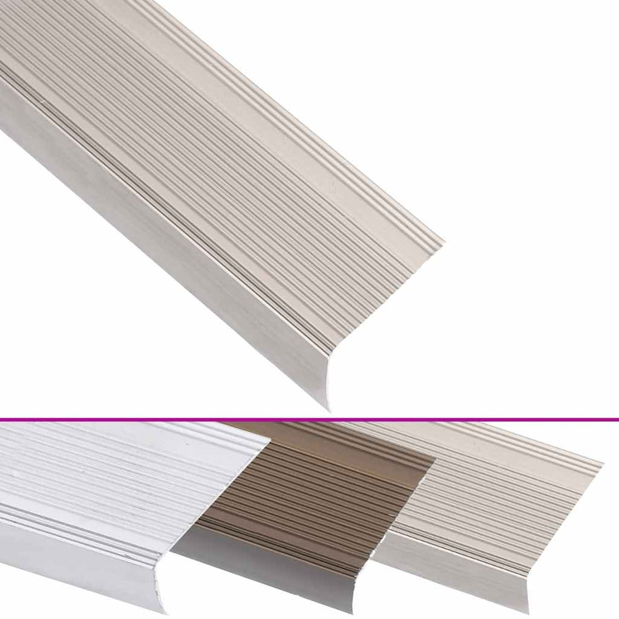 Trapneuzen L-Vormig 5 St 100 Cm Aluminium Kleurig Tape 100 cm (5 pcs) champagne