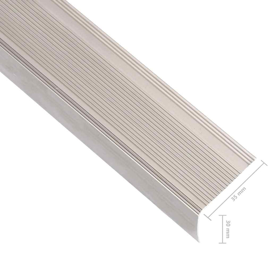 Trapneuzen L-Vormig 5 St 100 Cm Aluminium Kleurig Tape 100 cm (5 pcs) champagne