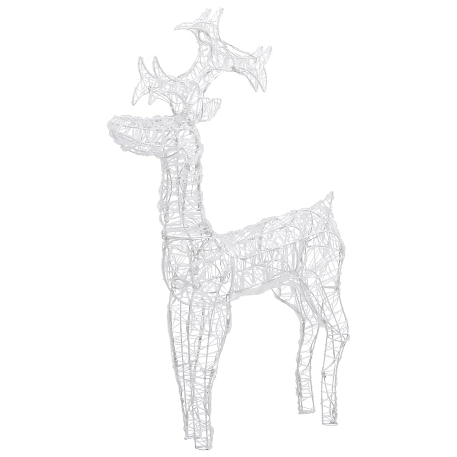 Buitenkerstversiering Rendieren 90 Led's 60X16X100 Cm Acryl
