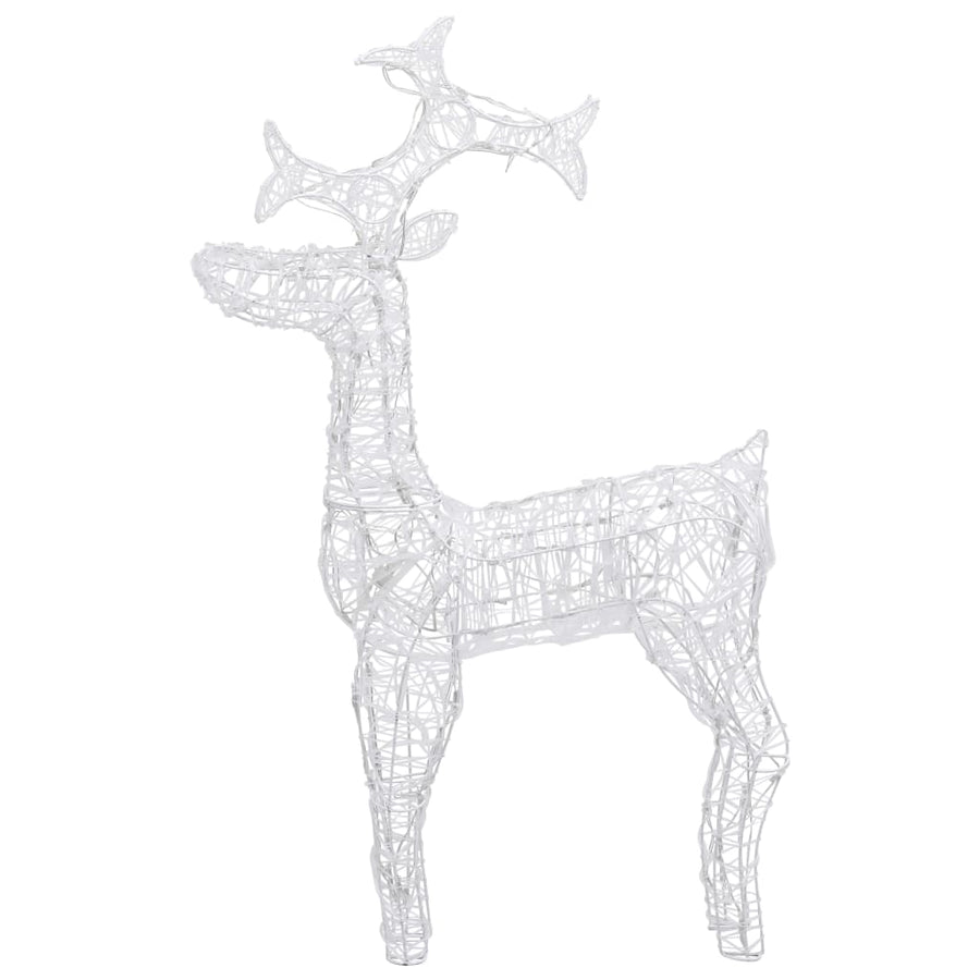 Buitenkerstversiering Rendieren 90 Led's 60X16X100 Cm Acryl