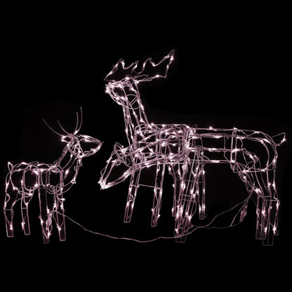 3-Delige Kerstverlichting Rendieren 229 Led's