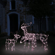 Kerstverlichting rendieren 3-delig 229 LED's warmwit
