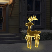 Kerstversiering rendier 60x24x89 cm 306 LED's warmwit