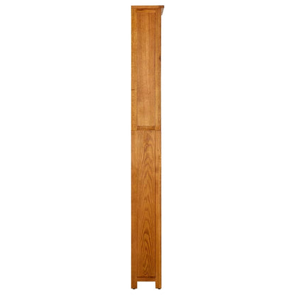 Boekenkast Met 7 Schappen 90X22,5X200 Cm Massief Eikenhout 90 x 22.5 x 200 cm