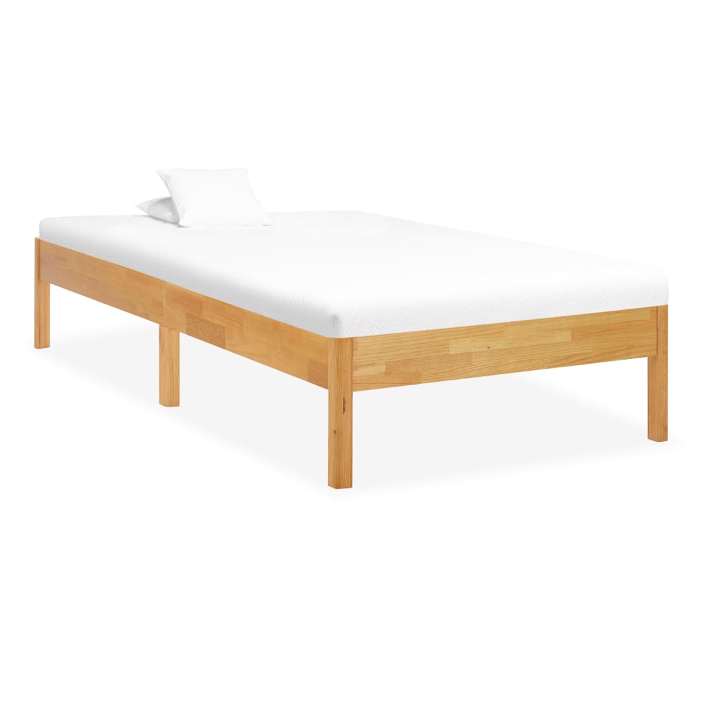 Bedframe massief eikenhout 90x200 cm