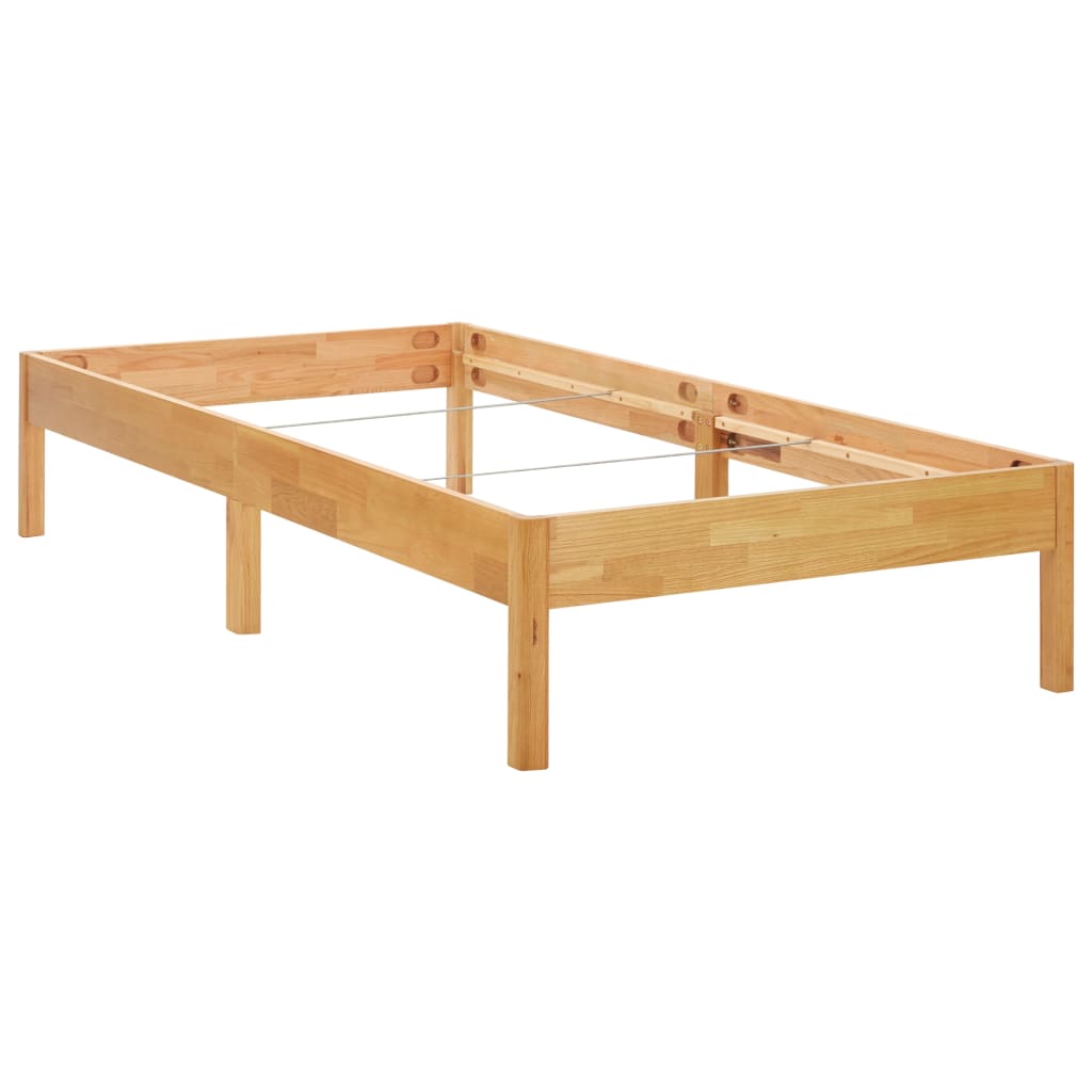 Bedframe massief eikenhout 90x200 cm