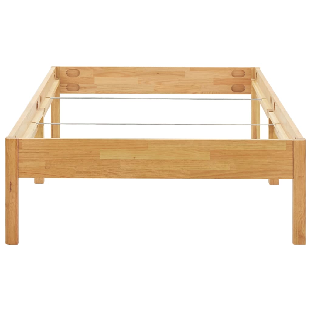 Bedframe massief eikenhout 90x200 cm