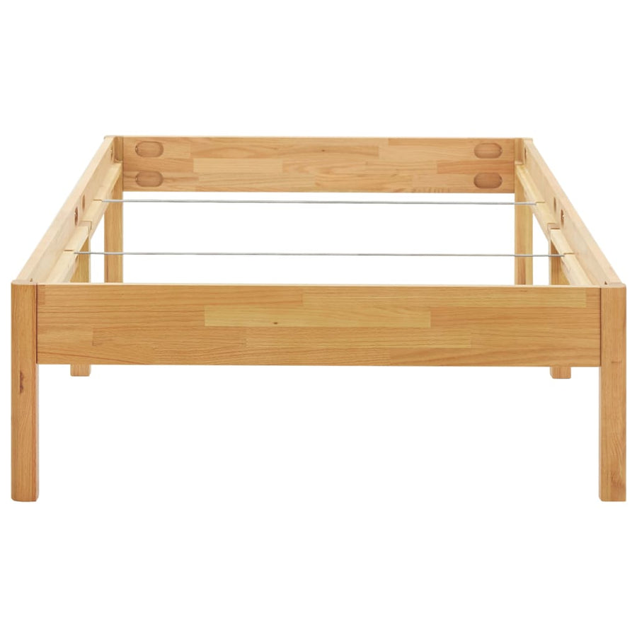 Bedframe massief eikenhout 90x200 cm