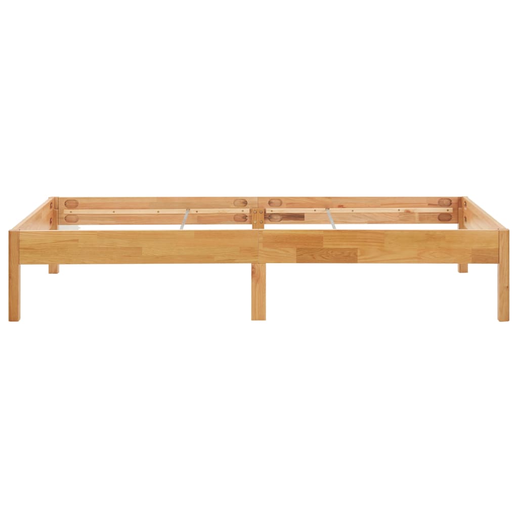 Bedframe massief eikenhout 90x200 cm