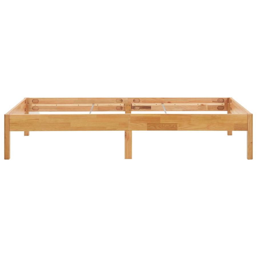 Bedframe massief eikenhout 90x200 cm